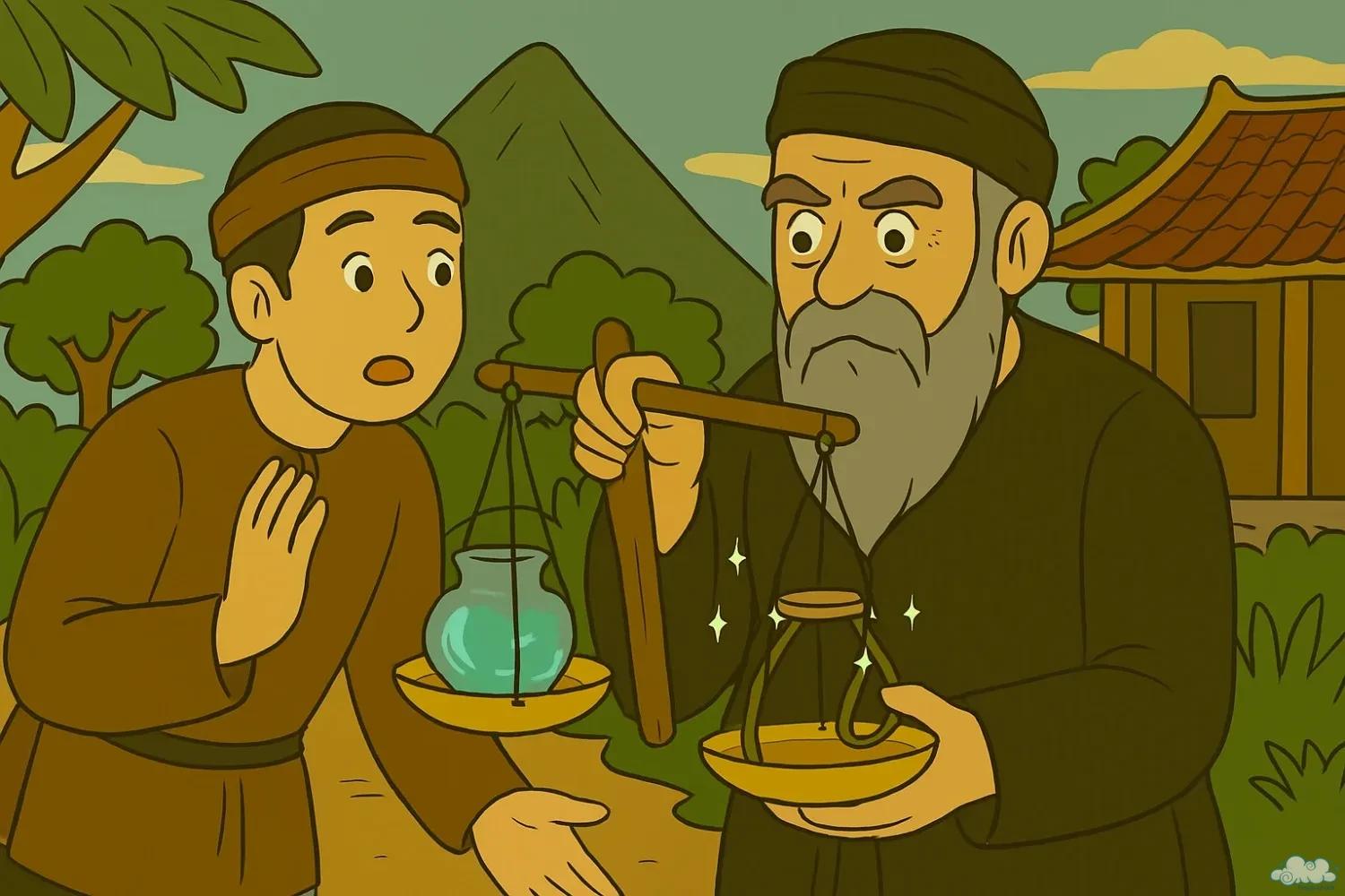 Truyện cổ tích Cái cân thủy ngân