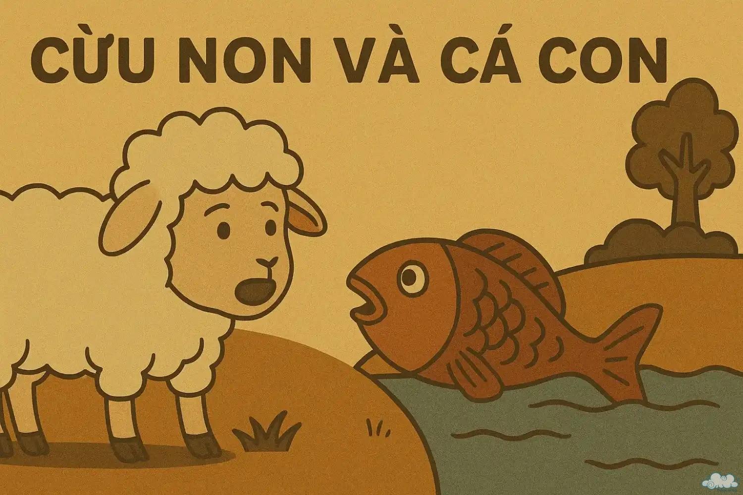 Cừu non và cá con