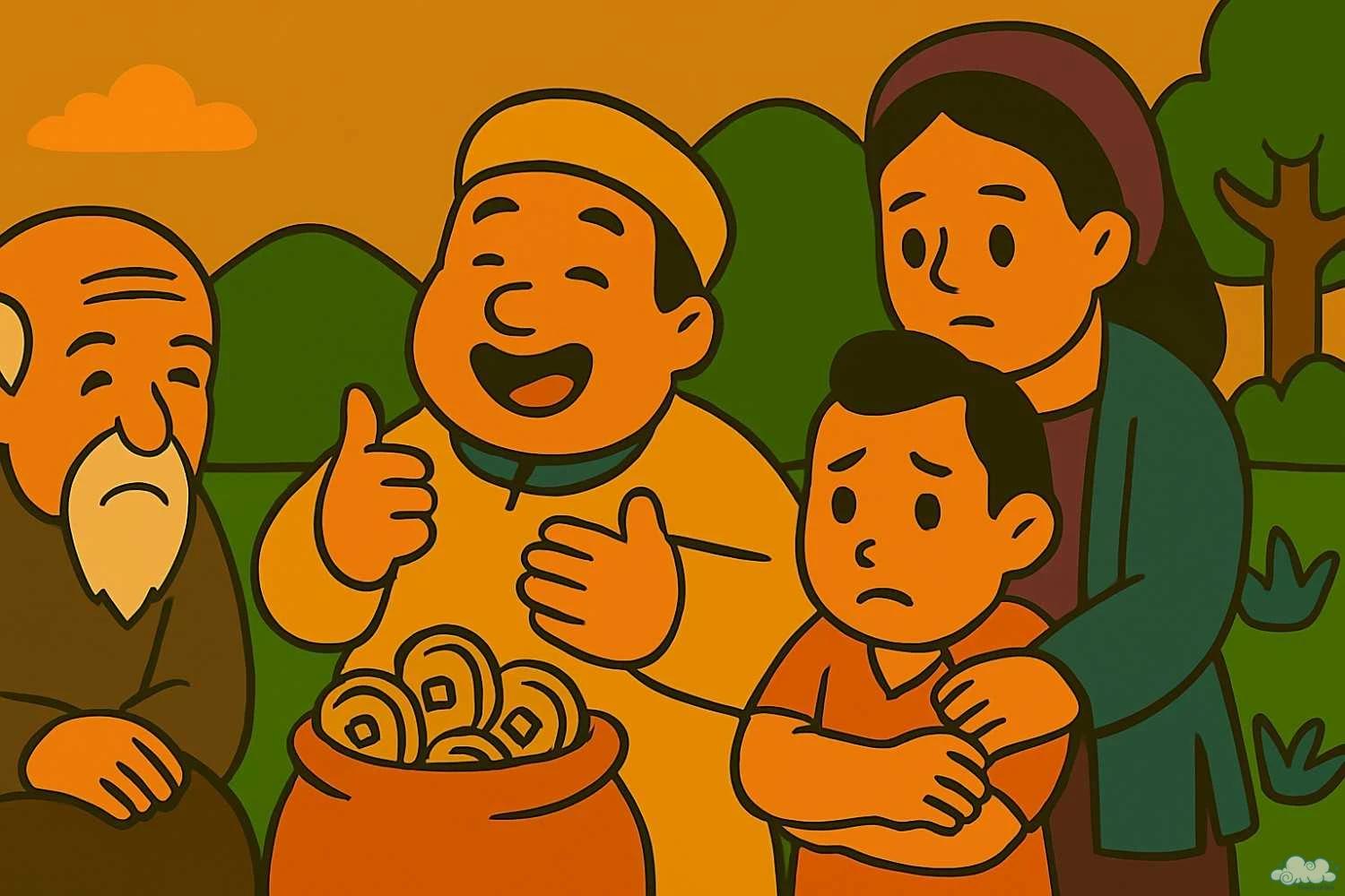 Truyện cổ tích Giàu ba họ, khó ba đời