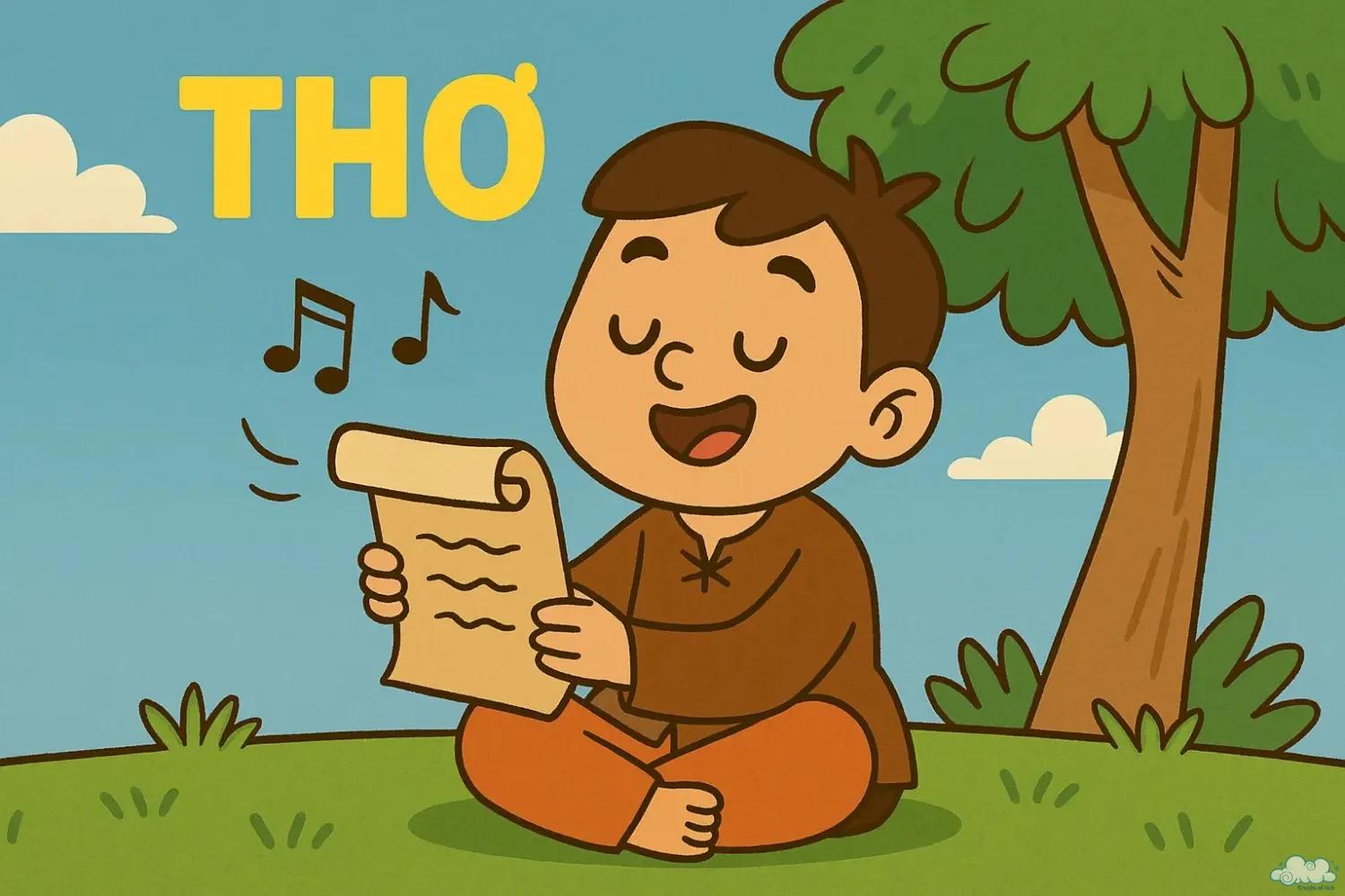 Hình minh họa bài thơ – thể hiện cảm xúc, nghệ thuật ngôn từ và vẻ đẹp tâm hồn.