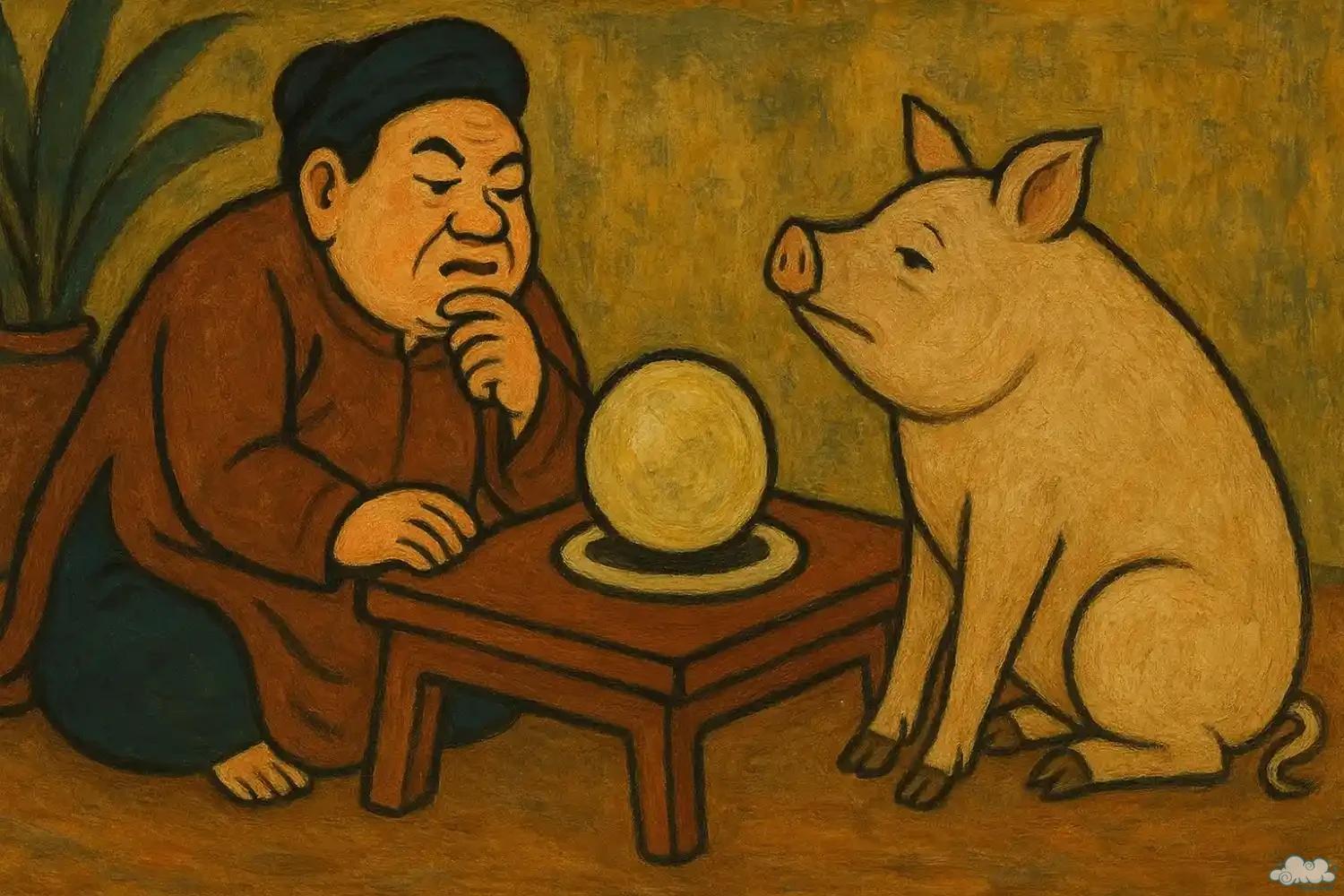 Truyện cổ tích Trạng lợn xem bói