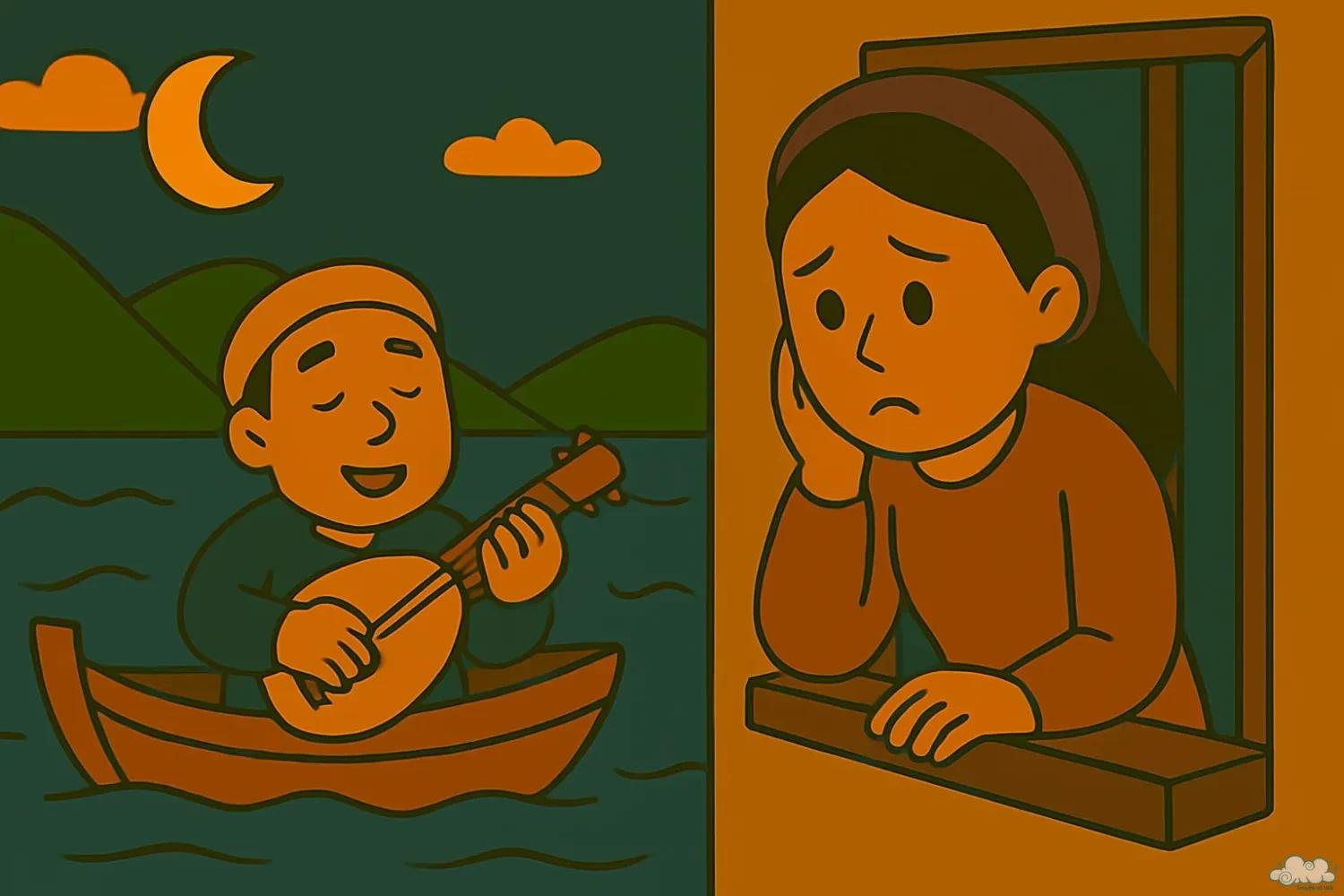Truyện cổ tích Trương Chi, Mỵ Nương