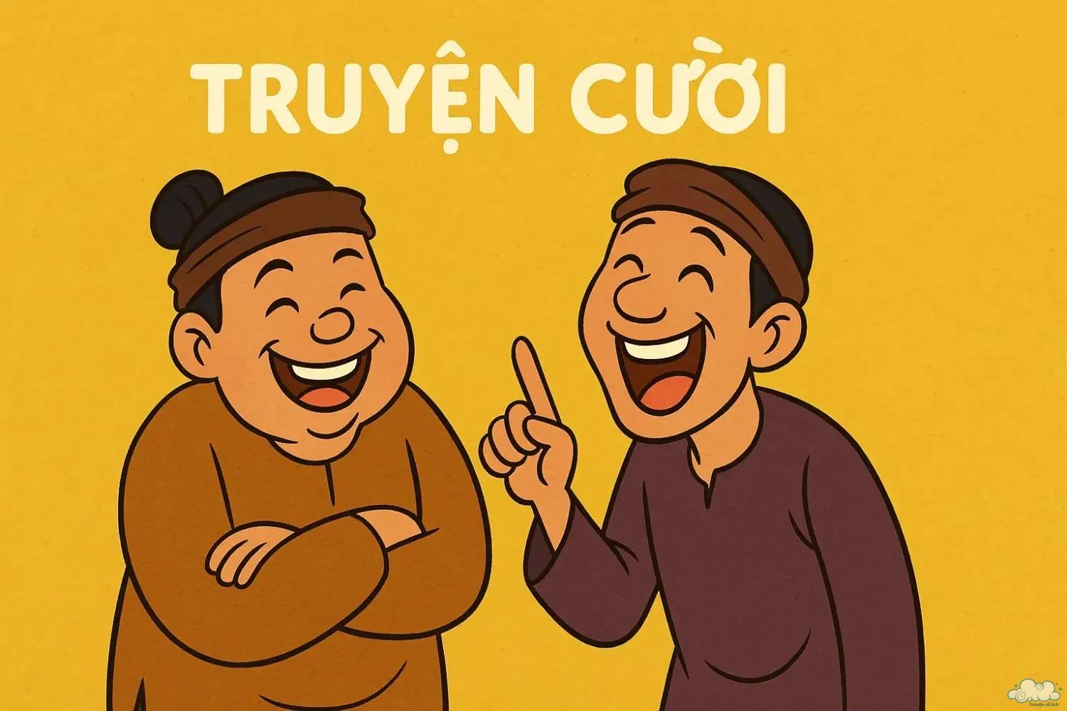 Hình minh họa truyện cười – giúp thư giãn, mang đến tiếng cười sảng khoái.